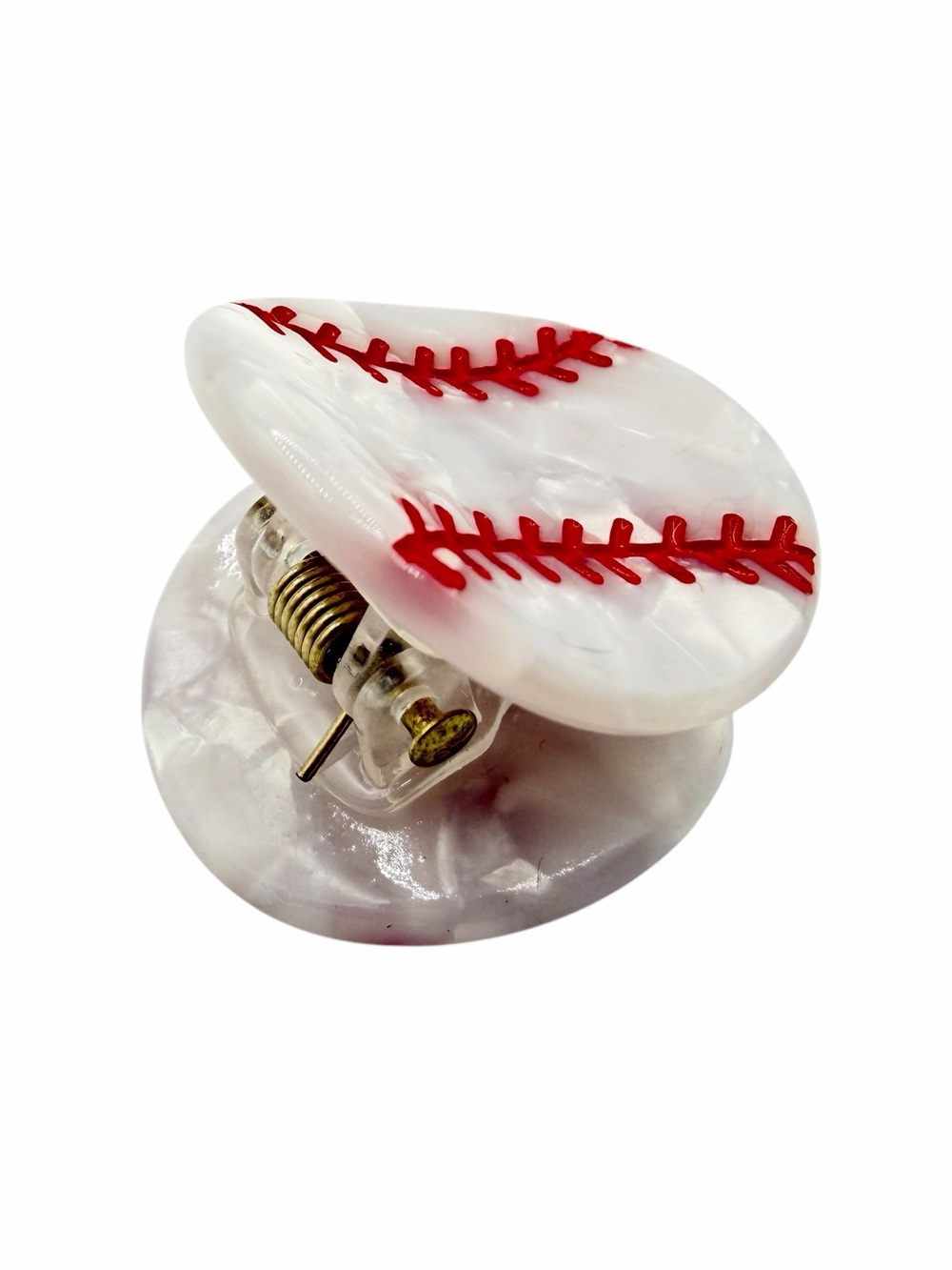 Mini Baseball Hair Clip New